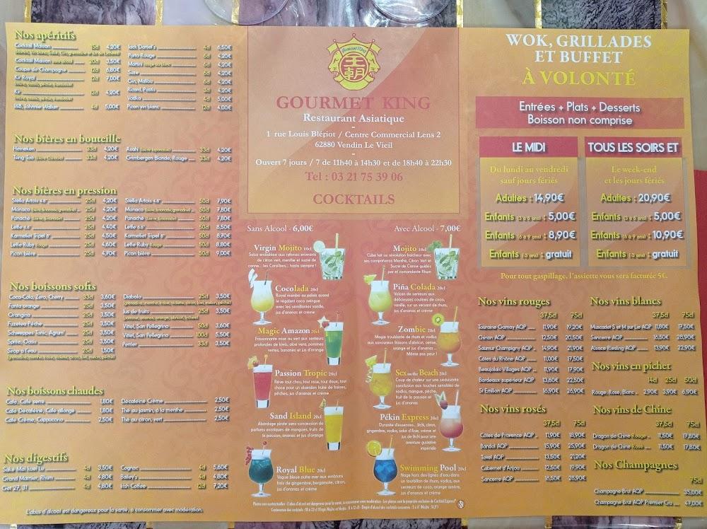 Gourmet king - Menu Image 4